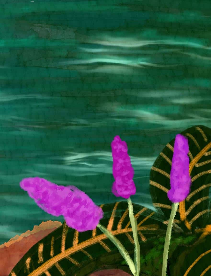 Bali Waterfall Art Print