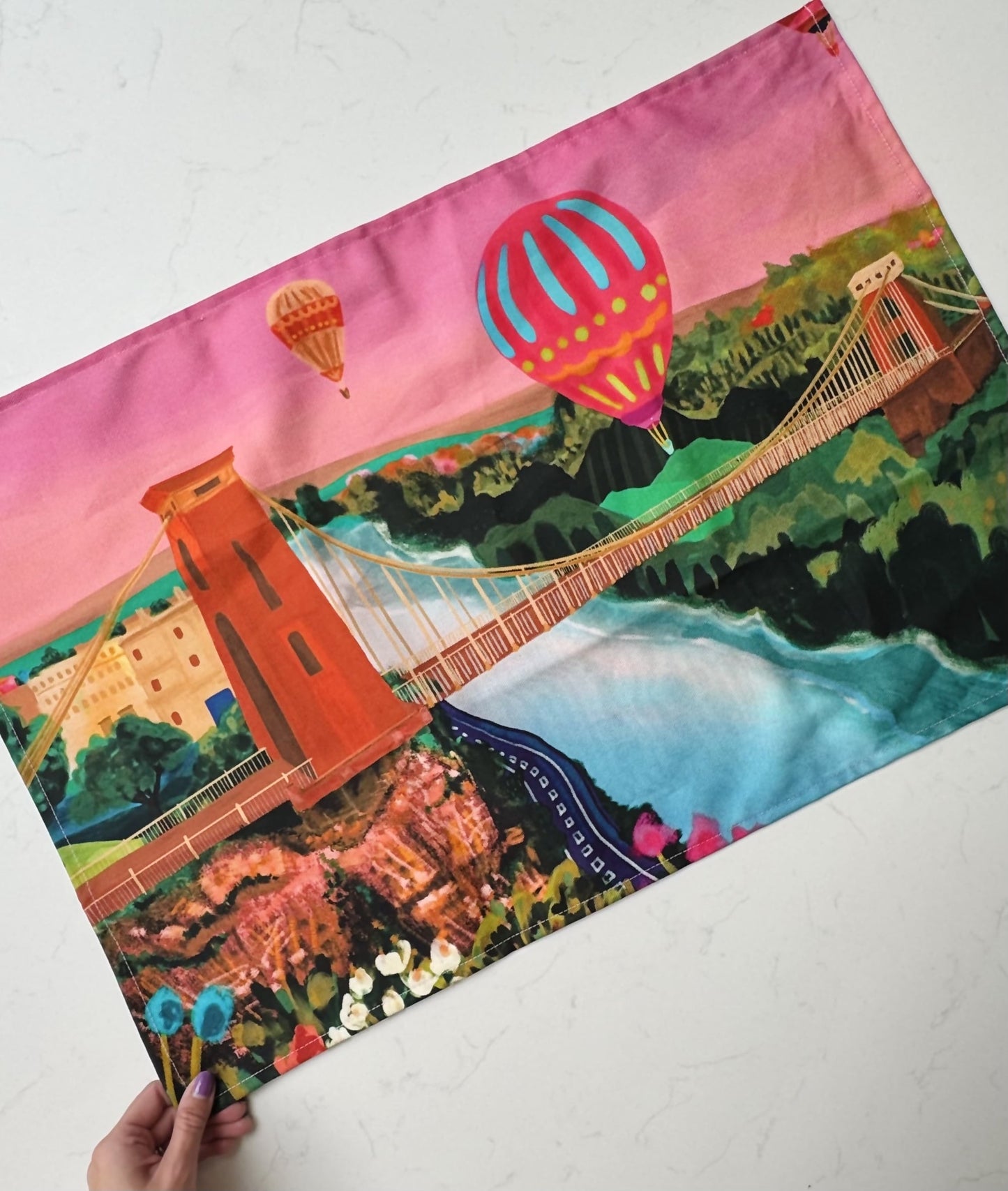 Bristol Balloon Fiesta Tea Towel