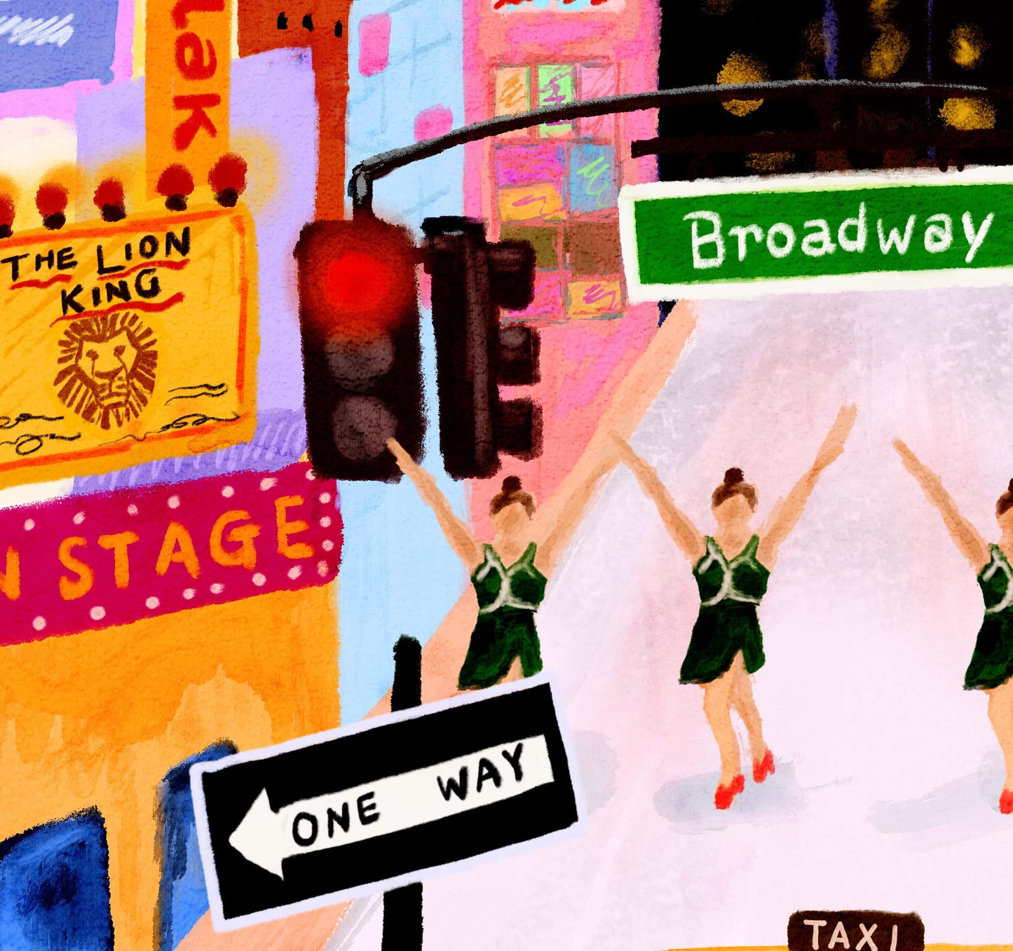 New York City Broadway Art Print