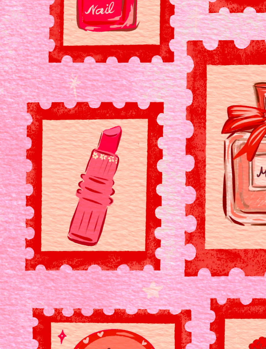 Vintage Stamps Art Print