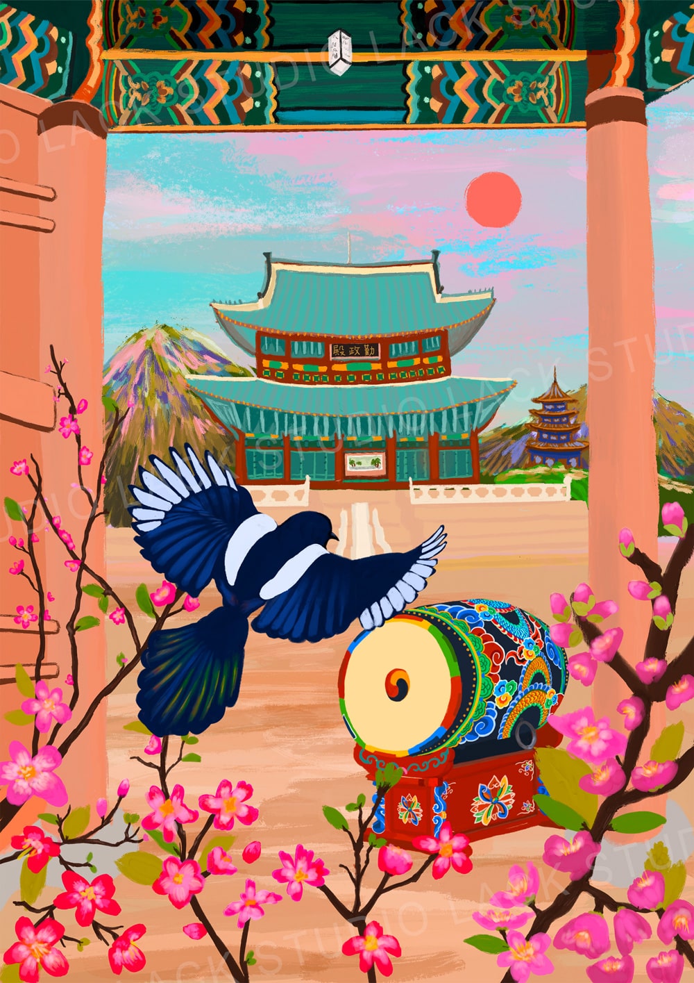 South Korea Art Print