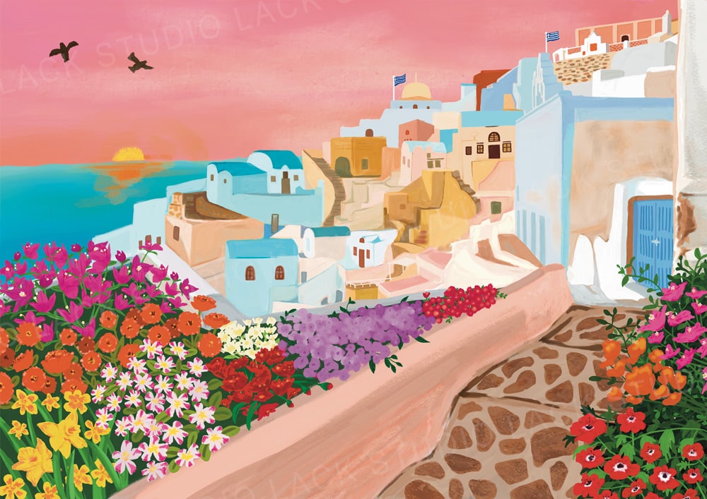 Santorini Art Print
