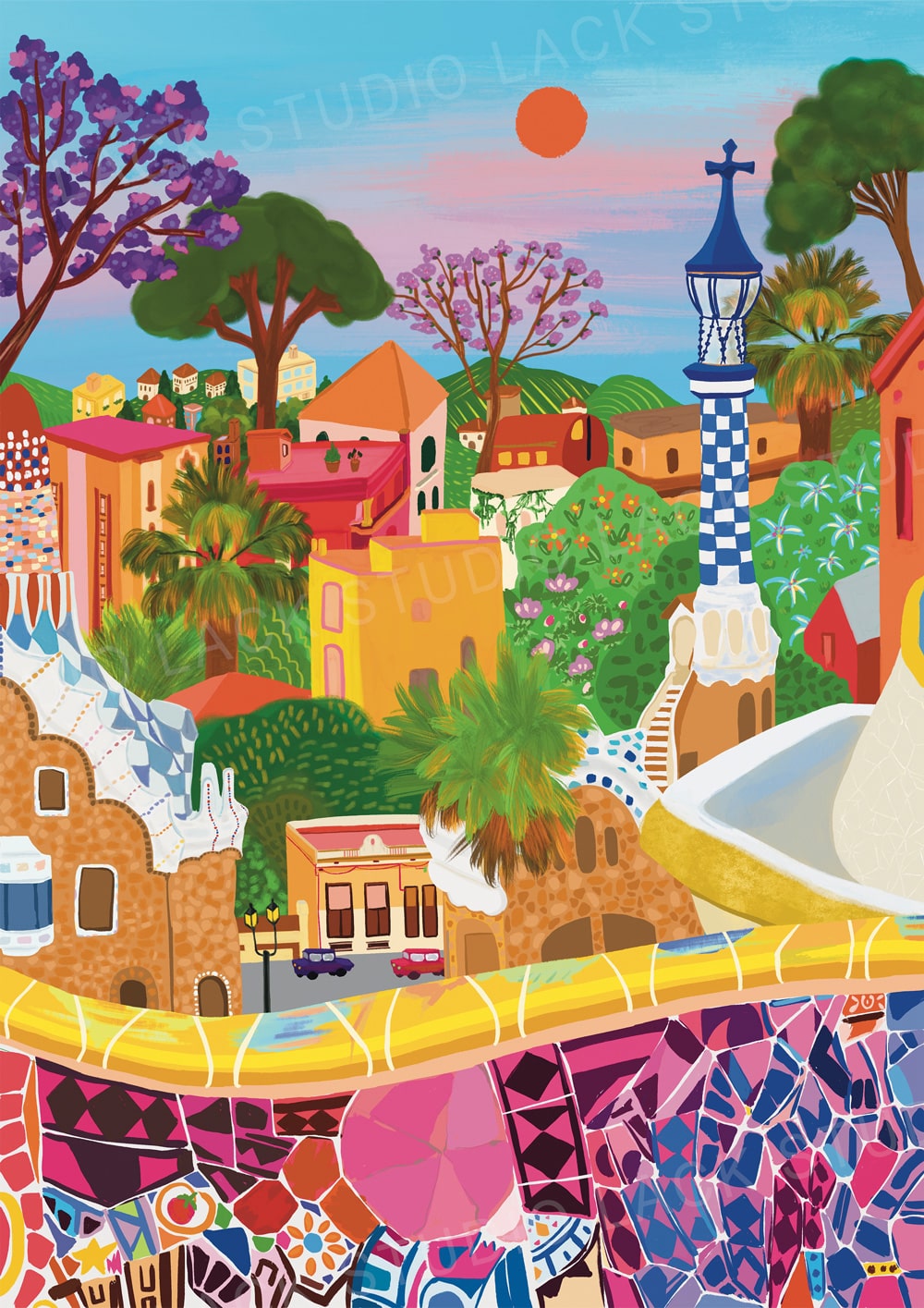 Park Güell Art Print