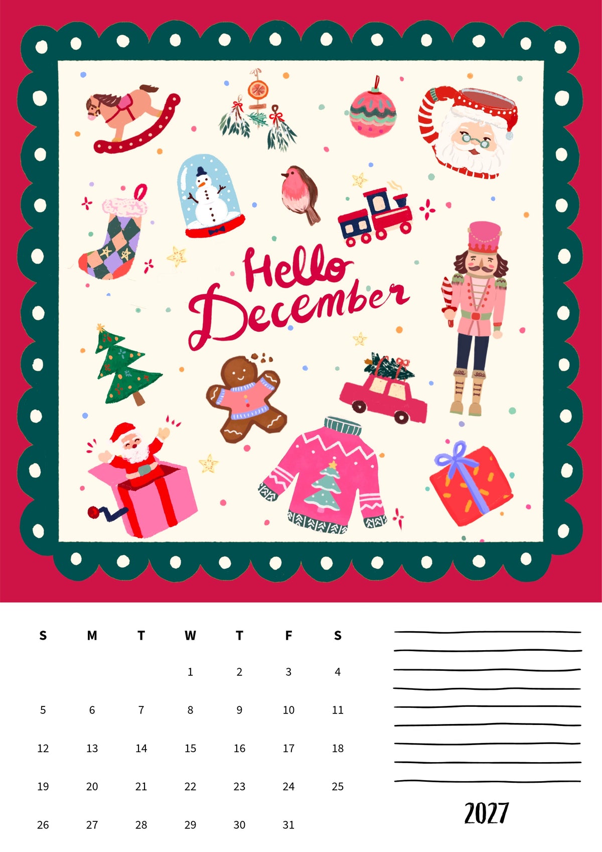 Wall calendars 2027 (EU & Rest of World)