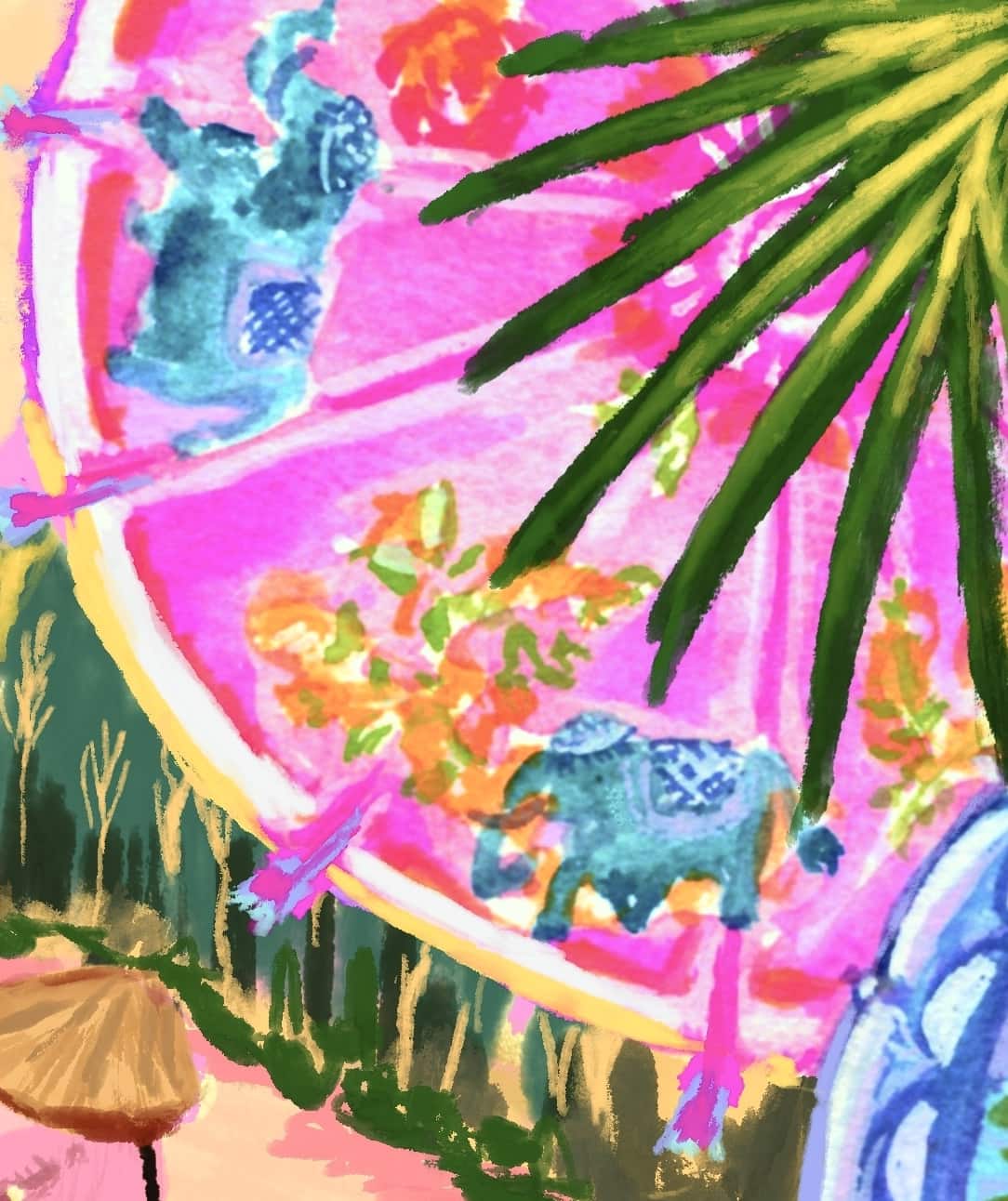 Chiang Mai Bo Sang village Art Print