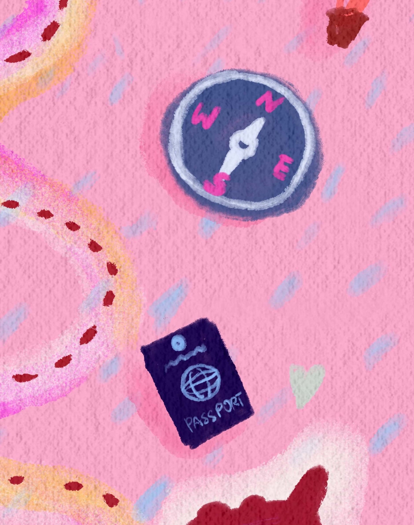 Travel Reminder Art Print