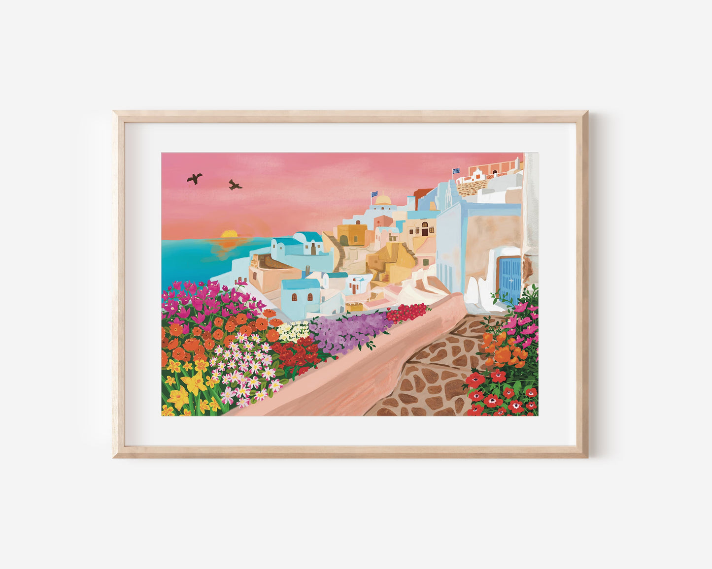 Santorini Art Print