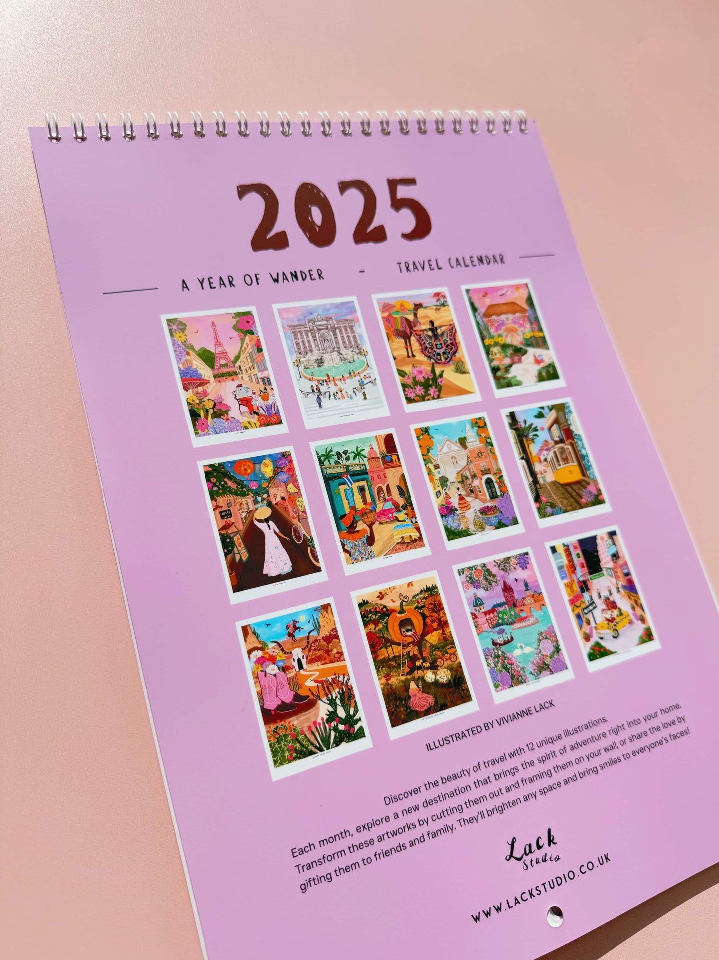 2025 Travel Destinations Calendar