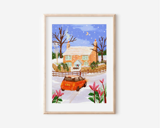 Rosehill Cottage Art Print