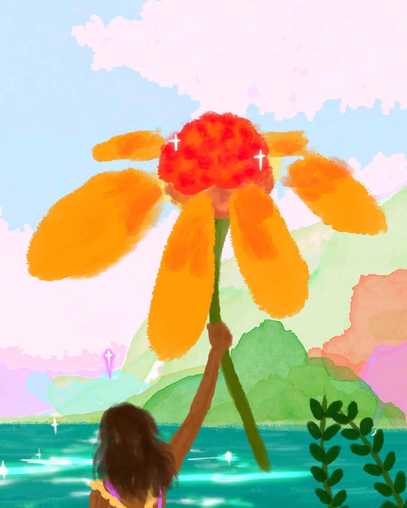 Wild Flower Art Print