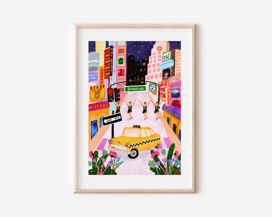 New York City Broadway Art Print