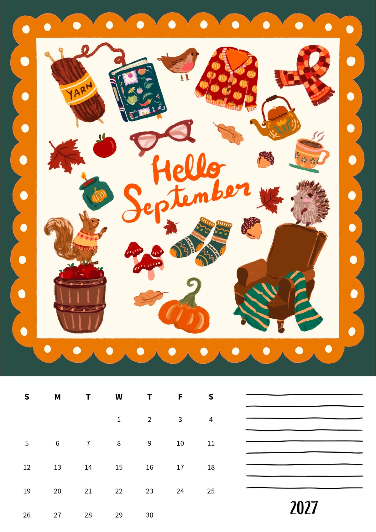 Wall calendars 2027 (EU & Rest of World)