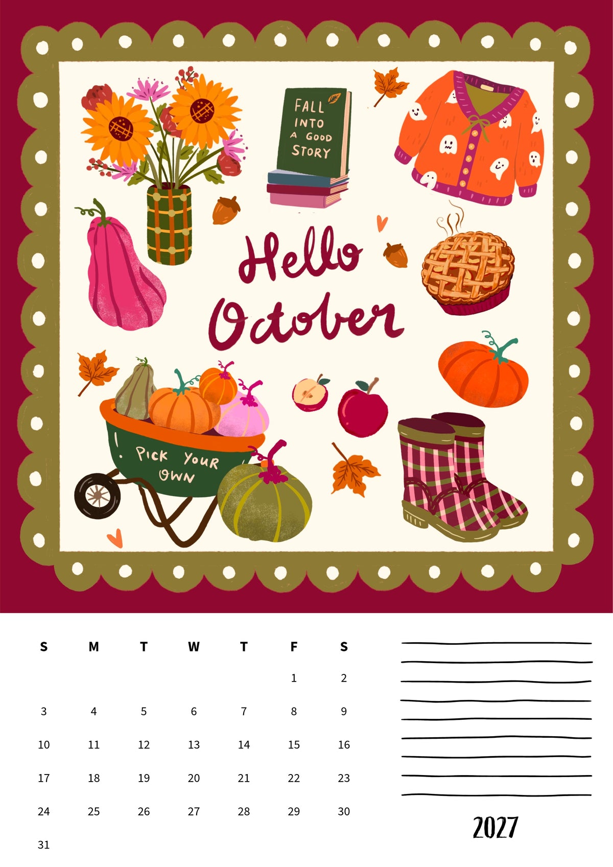 Wall calendars 2027 (EU & Rest of World)