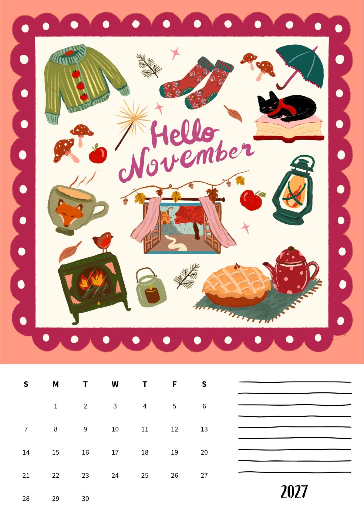 Wall calendars 2027 (EU & Rest of World)