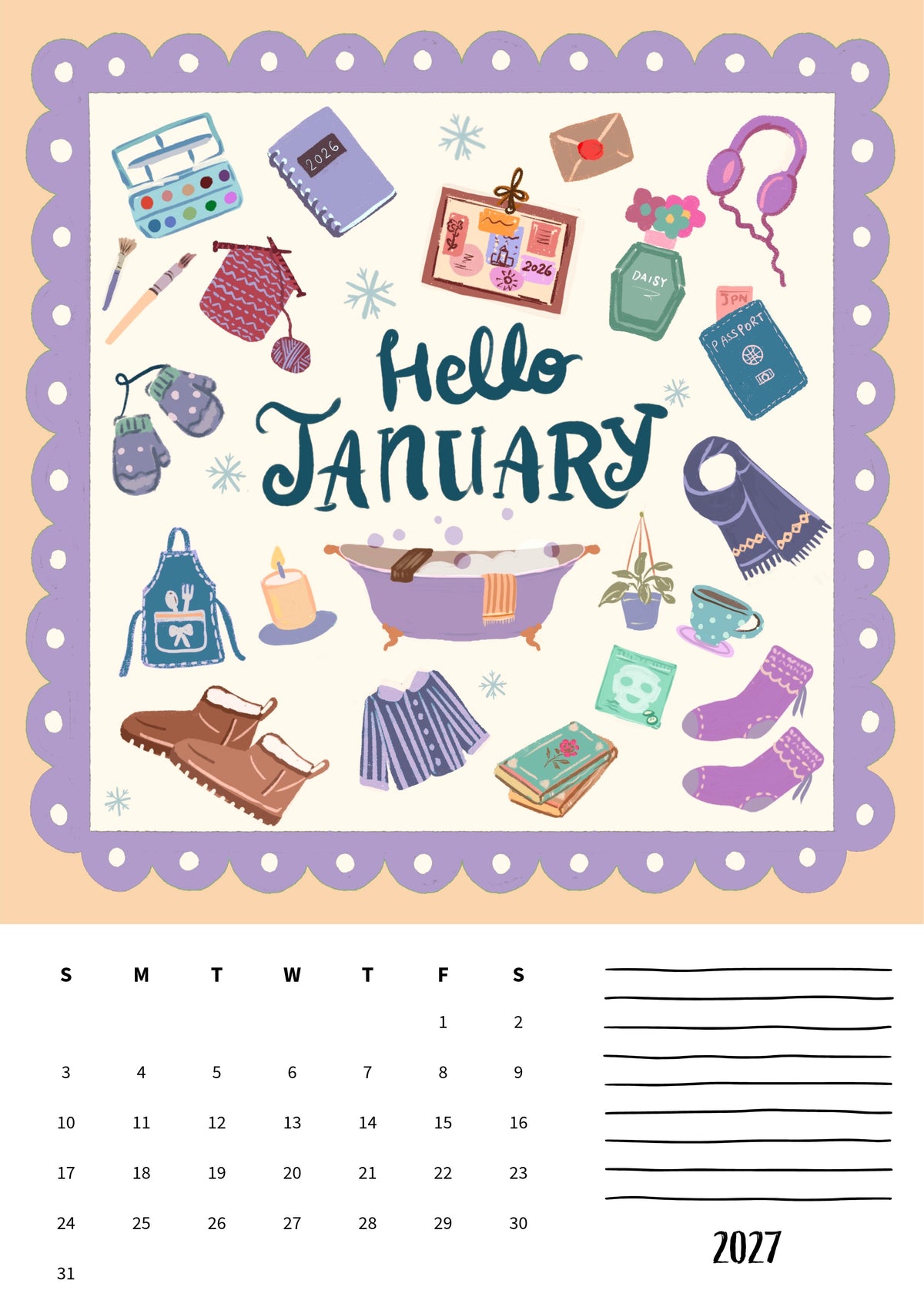 Wall calendars 2027 (EU & Rest of World)