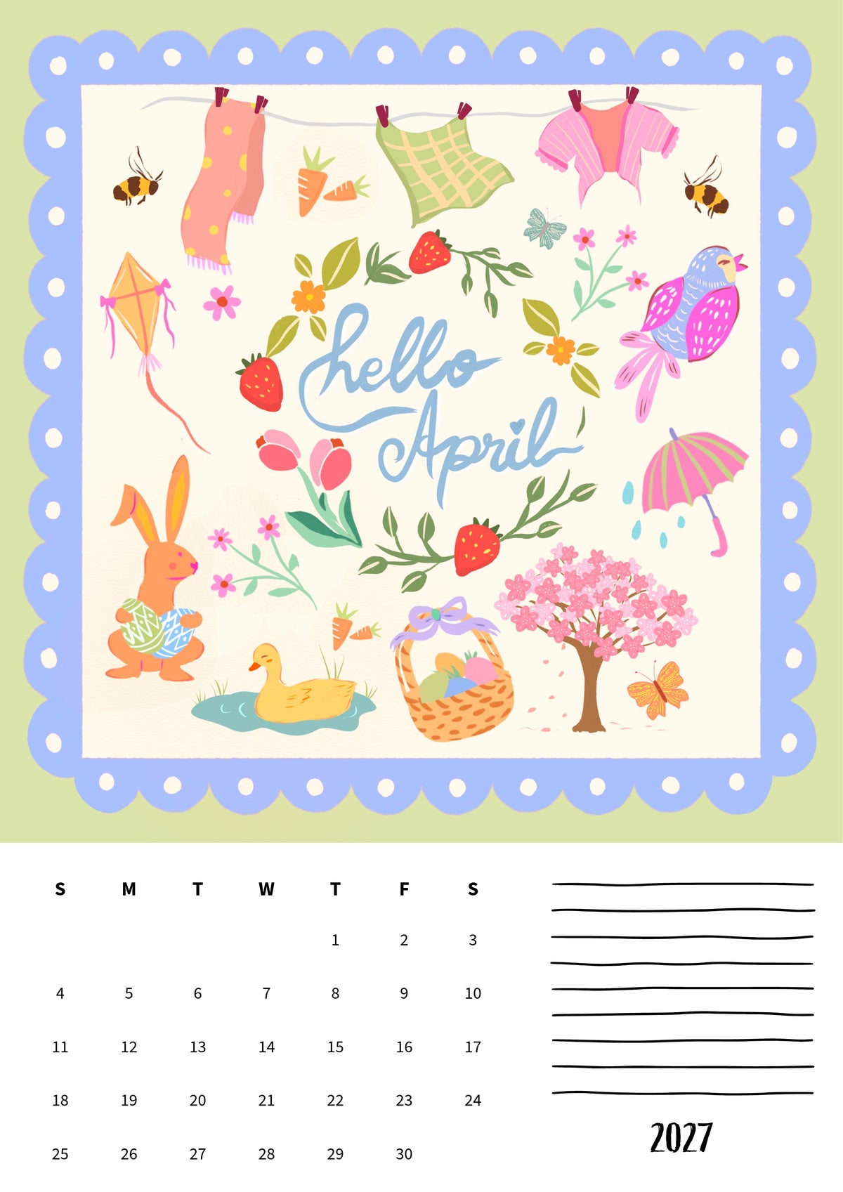 Wall calendars 2027 (EU & Rest of World)
