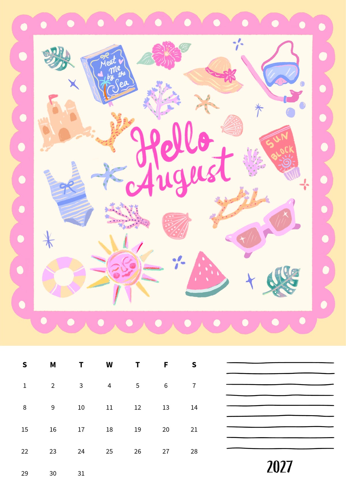 Wall calendars 2027 (EU & Rest of World)