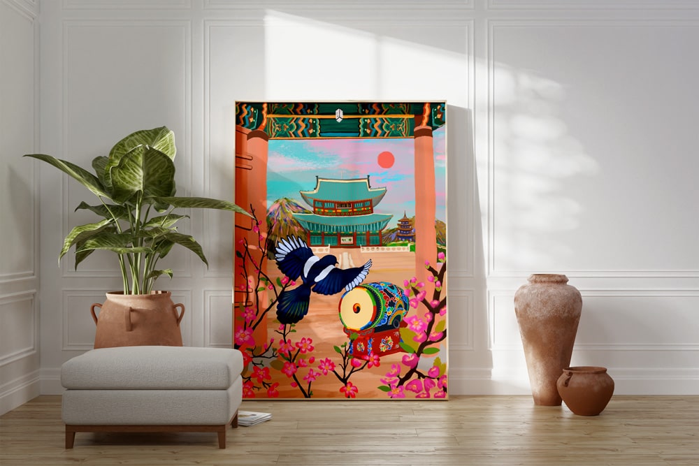 South Korea Art Print